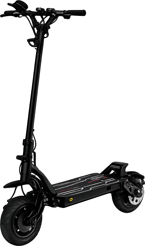 Trottinette électrique Dualtron, détourée sur fond transparent
